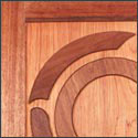 Close up of handle and lock