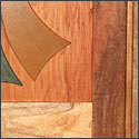 Close up of bottom of door
